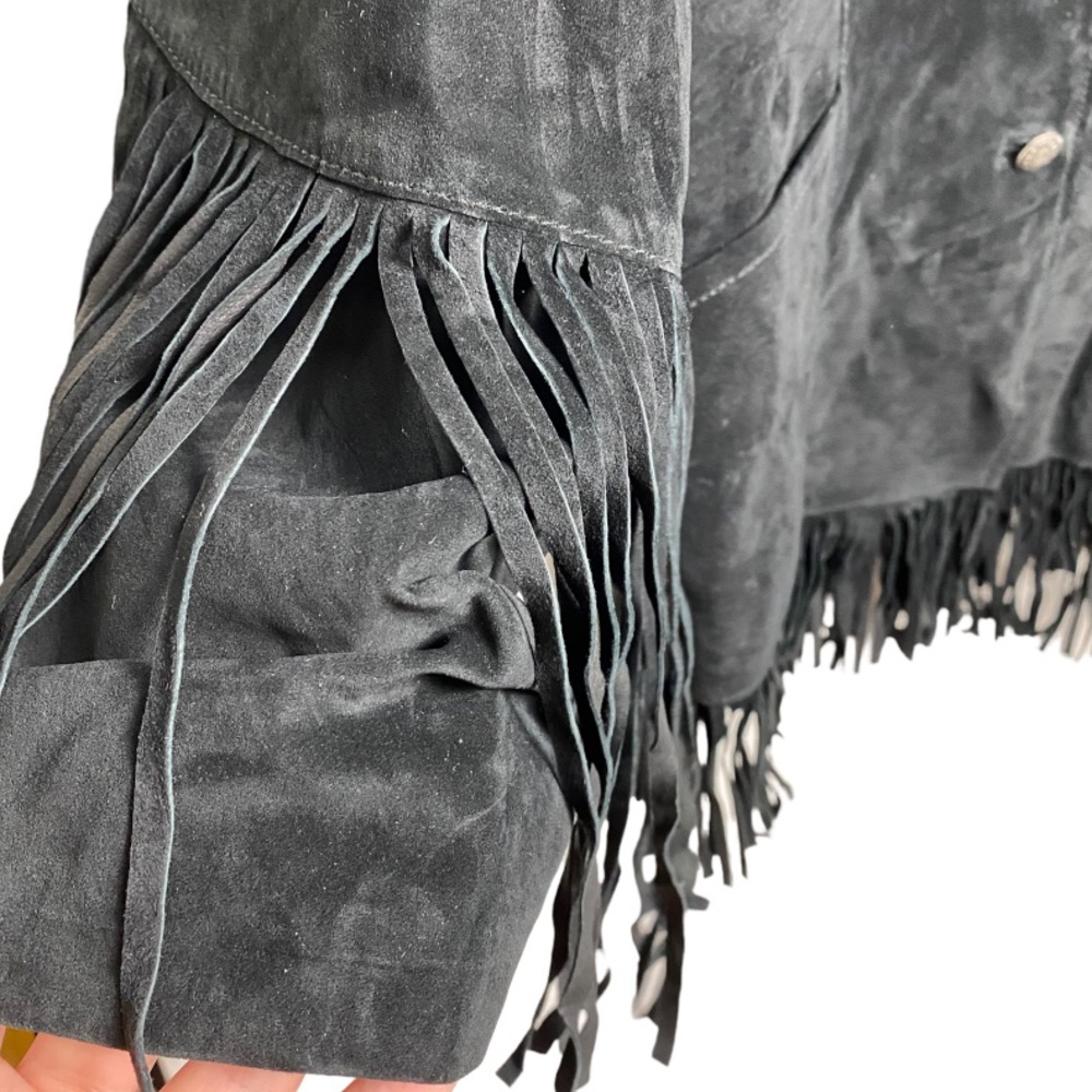Vintage Saguaro West Fringe Suede Western Jacket - Picture 5 of 11